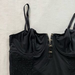 Victoria’s Secret Black Thong Bodysuit